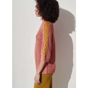 NWT Rachel Comey Beson Short Sleeve Knit Top, Medium.